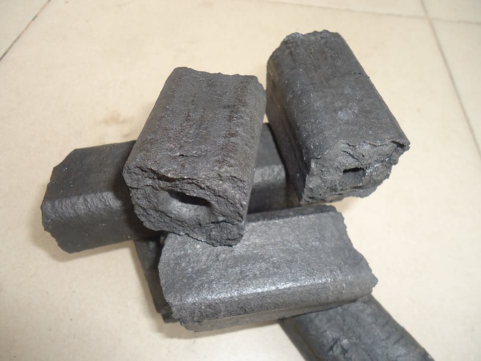 Sawdust charcoal